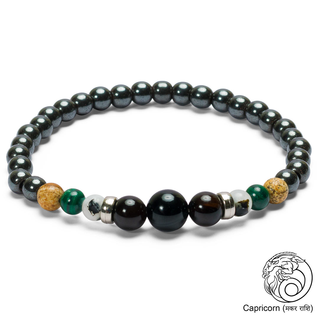 Capricorn Zodiac Bracelet and Astrology Jewelry, choice of crystal color –  Blackberry Designs Jewelry