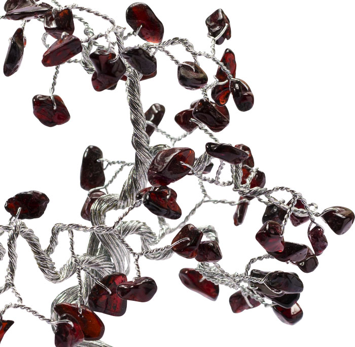 negative energy crystal tree, love crystal tree, Garnet crystal Bonsai Tree