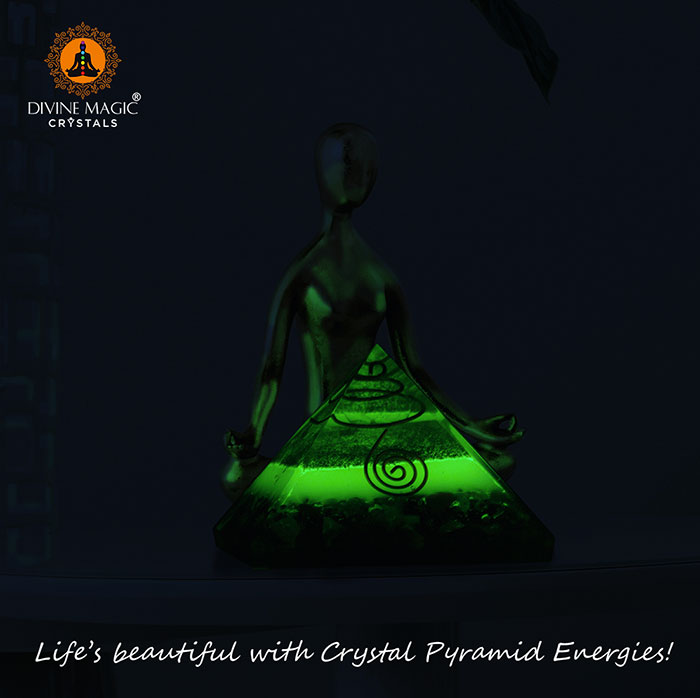 7 Chakra Crystal Pyramid, Abundance Pyramid