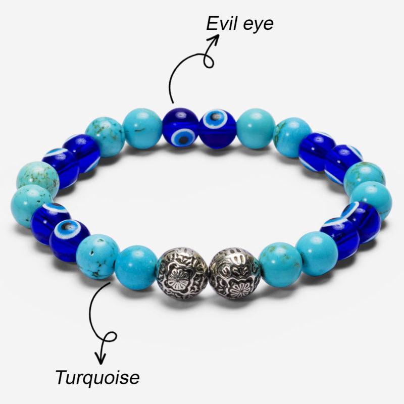 benefits of evil eye good luck crystal bracelet