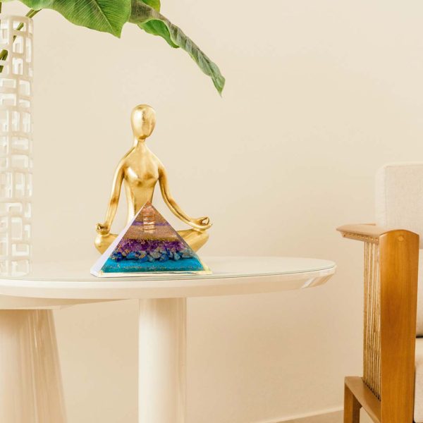 Divine Magic Protection Crystal Pyramid for home decor