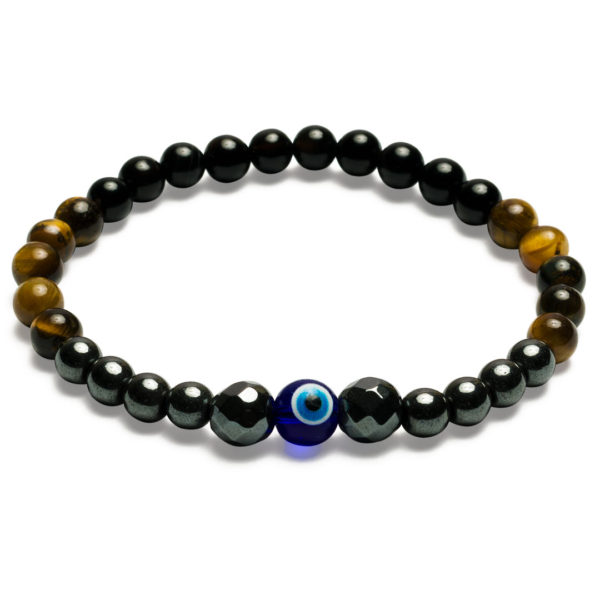 Divine magic evil eye triple protection crystal bracelet