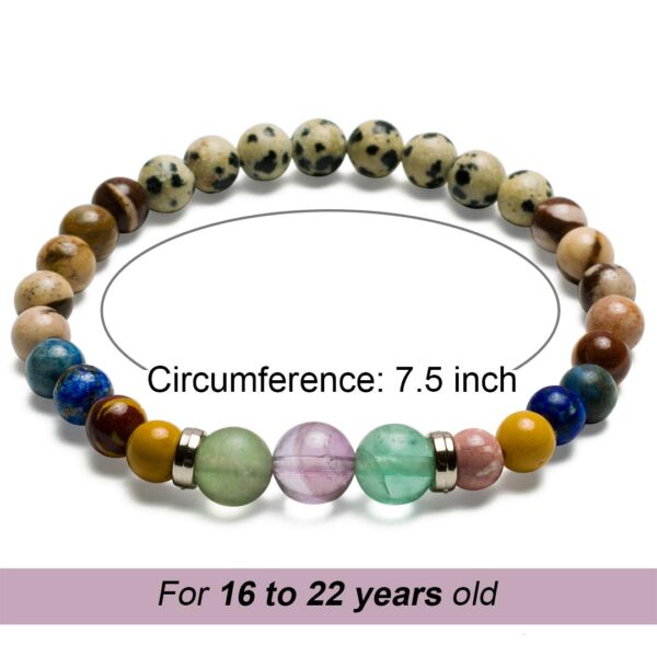 Divine magic Study Focus Crystal Bracelet for Students, 7.5 inch