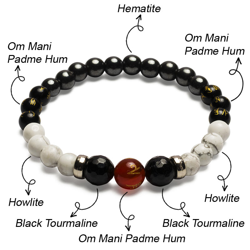 negative energy protection crystal bracelet stones